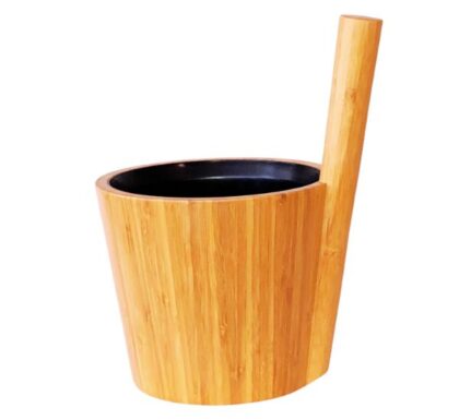 BAMBOO SAUNA BUCKET and Ladle Set